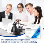 500 Pack 5mil 2.25“x3.75" Thermal Laminating Pouches Badge Laminate Pouches Clear Laminated Luggage Tags Printable Laminator Pouches for Business Permits Cards (100, 3"x4"-5mil)