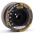 TKDMR 65 Ft 5/16" Heat Shrink Tubing - 3:1 Ratio Marine Grade Heat Shrink,Wire Cable Adhesive Lined Tube Insulation Seal Against Moisture Corrosion and Air Leakage.Black