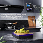 Digital Wireless Shipping Postal Scale 110lbs/0.1oz Accurate,Foldable LCD,Package Scale with Stainless Steel/5 Units/Tare/Hold Function,Postage Scale for Packages,Mail Scale,Black+Purple