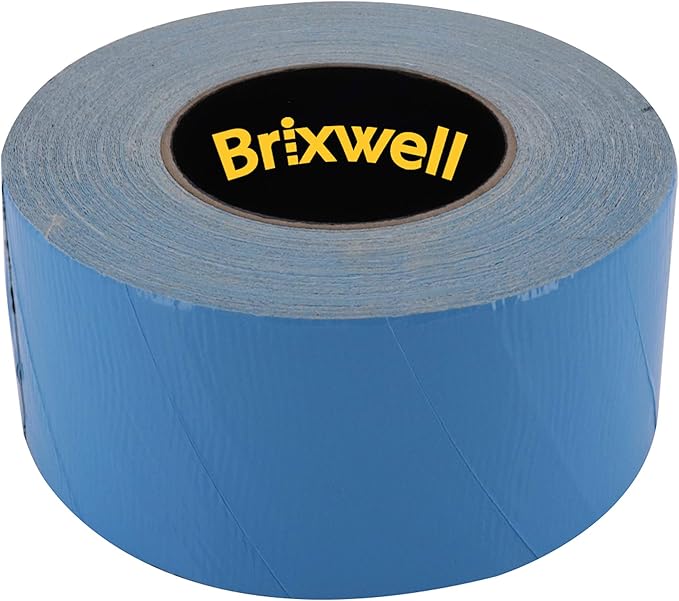 Brixwell 3 Rolls - Blue Double Coated Carpet Tape 3 Inch x 36 Yard Made in The USA