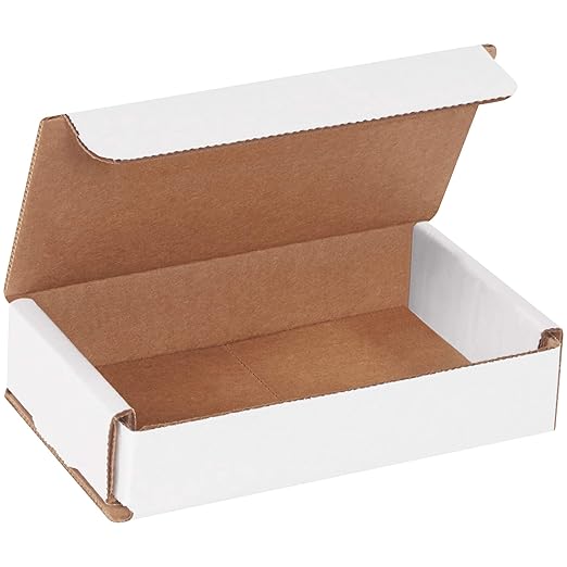 Box USA BM531 5"L x 3"W x 1"H, White (Pack of 50)