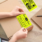 3x5 Inch Thermal Label Stickers,300Pcs Waterproof Rectangle Labels for Storage Bins,Moving Boxes,Address & Inventory Organization,Small Business Labeling,Fluorescent Yellow