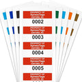 XpressTags 0.75"x1.5" Custom Asset Tags, Inventory Stickers with Sequentially Numbered Asset Labels, Permanent Adhesive Vinyl - Pack Sizes 100 to 5000, Made in USA