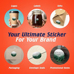 100 Custom Vinyl Stickers - Upload Your own Image, Text, Design, Logo - Personalized Logo Labels for Handmade, Packaging, Bottle, Jars, Candle, Brand Stickers (Foggy Valley, 1x1)