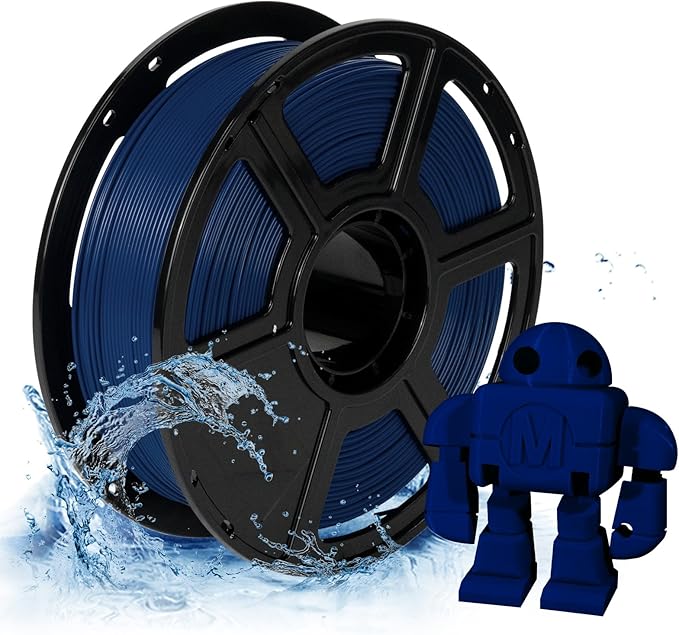 FLASHFORGE PETG Pro Filament 1.75mm Blue, 3D Printer Filament 1kg (2.2lbs) Spool, Dimensional Accuracy +/- 0.02mm, 3D Printing Filament for Various Mechanical Parts, Waterproof Parts