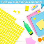 Starboling Color Coding Labels,3000 PCS 1/2" x 3/4" Yellow Rectangular Colored Labels Stickers,for Garage Sale,Price Tags,File Folder Tabs,and Classroom Organization