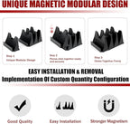 60PCS Magnetic Modular Wrench Organizer Wrench Holder - Wrenchs Tool Organizers for Tool Drawer Storage, Wrenchs Rack with Metric SAE Labels, Tool Storage Set Holder Festival for Mechanics