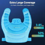 Comfytemp Large Ice Pack for Neck Shoulders Upper Back Pain Relief with Straps, HSA Eligible FSA Wearable Reusable Gel Ice Wrap with Cold Compression Therapy Recovery for Upper Back, Cervical (L)