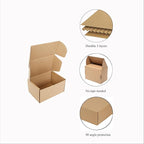 Shipping Boxes Corrugated Cardboard Mailer Boxes Literature Mailer for Packaging Small Business Craft Gifts Giving Products (Brown,6x4x3)