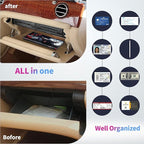 Car Registration and Insurance Holder,Leather Insurance License and Registration Card Holder for Car Glove Box, Auto Truck Document Holder Organizer for Men Women-Wolf with Moon Red Rose