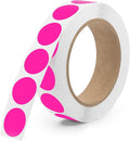 Fluorescent Pink 1-Inch Circle Dot Stickers – 1,000 Round Strong Adhesive Labels per Roll, Colored Stickers for Garage Sale Price Tags, Classroom, Inventory, Office & Yard Sale Supplies, Made in USA