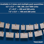 500 Units, 4.5"x5.5" Clear Packing List Shipping Label Envelopes - Heavy Duty Adhesive, Ideal for Labels, Invoices & Documents