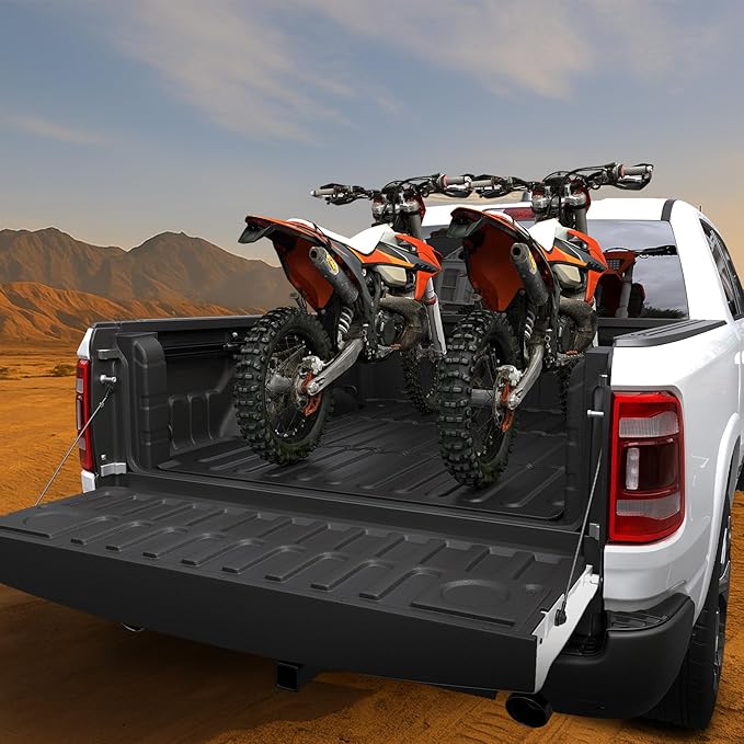 Truck Bed Mat for Dodge Ram 1500/1500 RHO 2019-2026 & Ram 1500 Classic 2019-2024 Short Bed, All Weather Bed Liner for 1500 Accessories, 5.7FT 67.4'' TPE Cargo Liner Truck Mat (Not for RamBox)