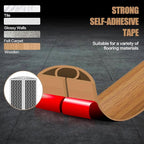 Floor Cord Cover Self Adhesive Cord Hider,20FT Cable Management, Extension Strip Protector for Wires, Prevent Cable Trips for Offices, Gyms, Exhibitions Cavity:0.47"(W) x 0.35"(H) Brown Wood