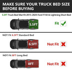 KARPAL Truck Bed Mat for Ford F150 & Lightning 2024-2026 5.5FT Bed, All Weather TPE Truck Bed Liner Cargo Trunk Accessories for F150/Lightning