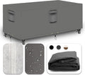 Heavy Duty Patio Furniture Covers Waterproof, 600D Outdoor Furniture Cover Waterproof for Sectional Sofa Couch, Outdoor Dining Table and Chair Set Covers 106''L x 80''W x 27''H, Grey