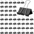 OWLKELA 1.6 Inch (50 Pack) Large Binder Clips, Black Paper Clamps for Office, School, and Home Supplies