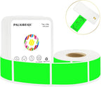 1x2 Inch Thermal Labels,500PCS Rectangle Stickers,Waterproof Removable Blank Stickers for Address,Jars,Freezer Containers & Pantry Organization,Fluorescent Green
