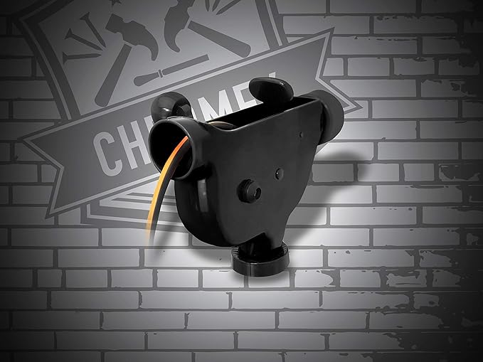 Extension Cord Winder Organizer, Transportable from Wall to Wall with 2 Fixed and 1 Swivel Wall Mount