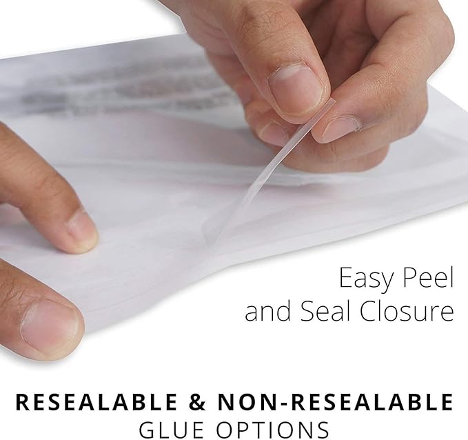 Poly Bags with Suffocation Warning - 20x24 Extra Strong Seal - 100 Pack - Clear Poly Bags - Retail Supply Co