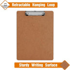 Clipboards, HERKKA 32 Pack Hardboard Office Clipboards Low Profile Clip Standard A4 Letter Size, ECO Friendly