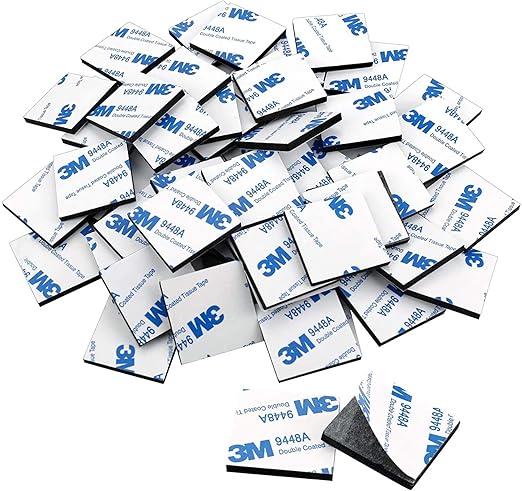 UPINS 180 Pack Double Sided Foam Tape Square Self-Adhesive Foam Tape Black Strong Sticky Pads for DIY Art Crafts Supplies
