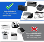 4" x 6" Fanfold Direct Thermal Labels, 500 Labels per Stack, 4 Stacks, White Perforated, Permanent Adhesive - Shipping Label Compatible for Zebra, Rollo, MUNBYN Thermal Printer