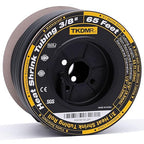 TKDMR 65 Ft 3/8" Heat Shrink Tubing - 3:1 Ratio Marine Grade Heat Shrink,Wire Cable Adhesive Lined Tube Insulation Seal Against Moisture Corrosion and Air Leakage.Black