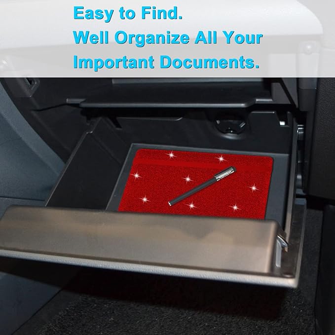 Wisdompro Car Document Holder Organiser, PU Leather Vehicle Insurance and Registration Holders Wallet Case for ID Card, Driving Licence, Key Contact Information Cards