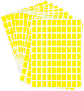 Starboling Color Coding Labels,3000 PCS 1/2" x 3/4" Yellow Rectangular Colored Labels Stickers,for Garage Sale,Price Tags,File Folder Tabs,and Classroom Organization