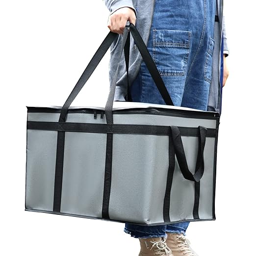 Premium Insulated XXL Food Warmer Bag - 23x14x15 inches Waterproof Catering Supply Bag for Hot Food Delivery - Uber Eats and Doordash