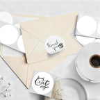2 inch Dot Stickers Labels Circle Garage Sale Sticker 750Pcs Round Thermal Printer Stickers Printable Writable Price Labels for Yard Sale, White