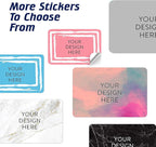 100 Custom Vinyl Stickers - Upload Your own Image, Text, Design, Logo - Personalized Logo Labels for Handmade, Packaging, Bottle, Jars, Candle, Brand Stickers (Pink, 3x2)