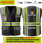 BeautyWill 10/20 Pack Custom Logo Safety Vest,Bulk High Visibility Class 2 Reflective Work Vests