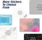 5-1000 Custom Vinyl Stickers - Upload Your own Image, Text, Design, Logo - Personalized Logo Labels for Handmade, Packaging, Bottle, Jars, Candle, Brand Stickers (White, 6x4)