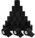 [24Pack 2" x5 Yards] Carbou-Self Adhesive Bandages Sports Wrap, Athletic Elastic Cohesive Bandage for Sports, Injuries, Treatments, and Recovery, First Aid Tape Vet Wrap for Cat, Dog Black