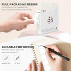 PARLAIM 1/2 Inch Round Adhesive Color-Code Dot Stickers,500 Stickers Inventory Dots Label in Dispenser Box,White Circle Coding Labels for Office Home(White)
