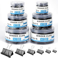 208 PCS 6 Sizes Binder Clips Assorted Sizes Including Extra Large Medium Small Black Clips Office Supplies Black Paper Clips Paper Clamps for Office Home School Bussiness