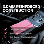 LINTRU Car Registration and Insurance Holder Trifold, Oversized Fit with Reinforced Construction, Matte PU Leather Vehicle Glove Box Organizer for Documents, Car Accessories for Men and Women