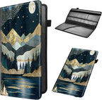 Car Registration and Insurance Holder,Cool Car Accessories for ID, Driver's License Cards & Essential Document,business cards,Men&WomenGreen Golden Mountain