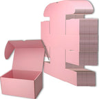 11x6x6 inches Small Shipping Boxes Set of 20 - Pink Mailer Corrugated Cardboard Boxes for Shipping Packaging Mailing Products