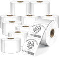 L LIKED 2" x 2" Direct Square Thermal Labels, Perforated QR Code and Barcode Labels & Compatible with Rollo, Zebra and Other Desktop Printers (10 Roll, 7500 Labels)