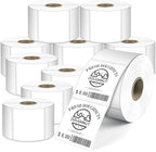 L LIKED 2" x 2" Direct Square Thermal Labels, Perforated QR Code and Barcode Labels & Compatible with Rollo, Zebra and Other Desktop Printers (10 Roll, 7500 Labels)