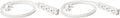 Amazon Basics Rectangular Indoor Extension Cord Power Strip, 3-Prong, Flat Plug, Grounded - 13 Amps, 1625 Watts, 125 VAC - 2-Pack, 6 ft, White