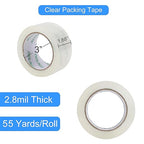 24 Rolls 55 Yards Roll, Total 1320 Yards Clear Heavy Duty Packing Tape for Shipping Packaging Moving Sealing, 2.8 mil Thick, 1.88 inches Wide