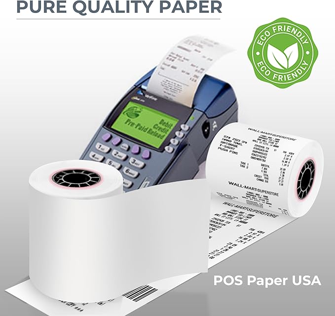 2 1/4" x 85' Thermal Paper (50 Rolls/Case) - BPA Free