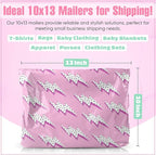 10x13 Poly Mailers – Lightning Bolt – Waterproof, Tear-Resistant Shipping Bags with Adhesive Seal – 50 Pack – Package Mint
