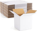 Eupako 6x6x6 Cardboard Box Mailers 30 Pack White Cube Corrugated Small Shipping Boxes for Packaging Small Business, Mailing