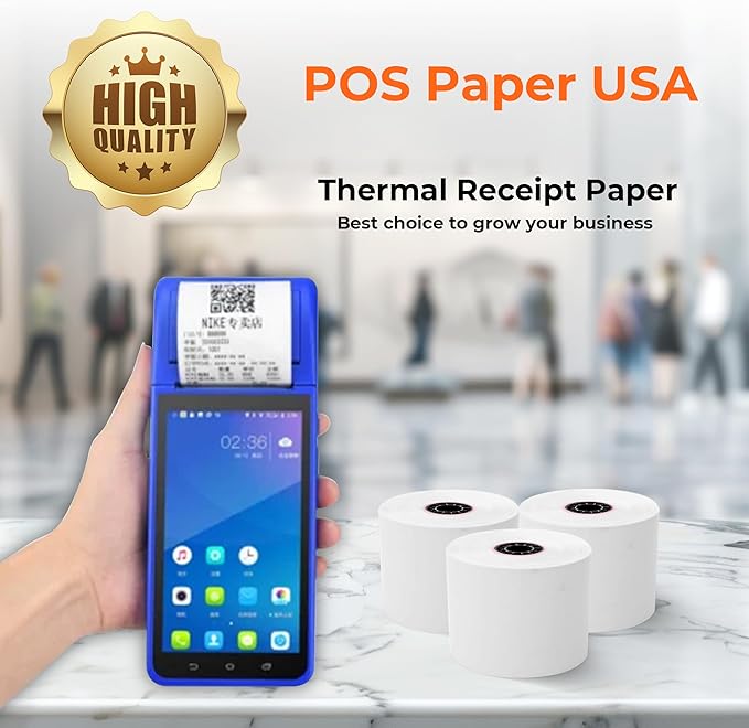 2 1/4" x 200' Thermal Paper (50 Rolls/Case) - BPA Free