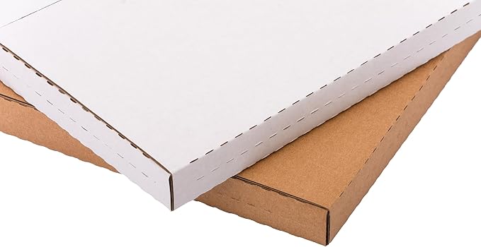 7" 45 RPM Vinyl Record Mailers 7.5"L x 7.5"W x 1.1"H Kraft Corrugated Album Mailing Boxes for Small Business Packaging Shipping Moving Storage, with Fragile Stickers, 25 Pack